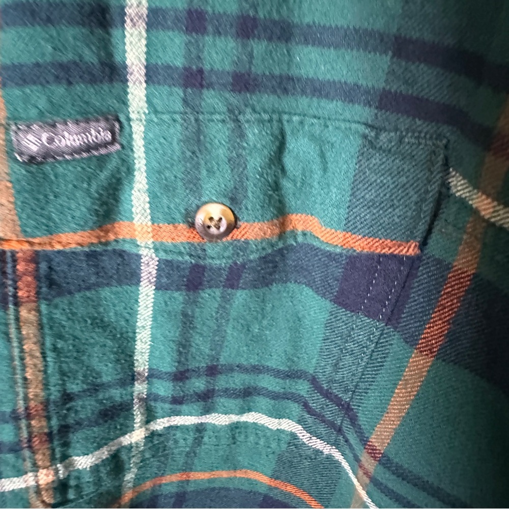 Columbia Green Plaid Button-Up Shirt - Picture 7 of 13